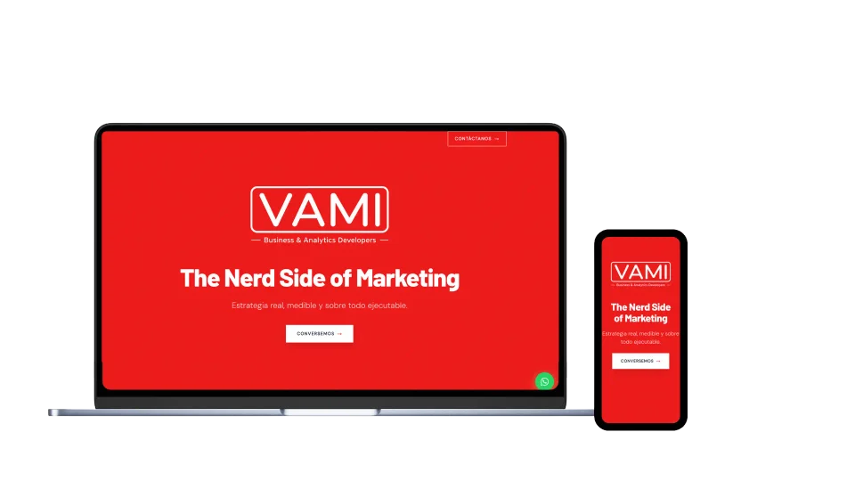 Vista responsive del proyecto VAMI