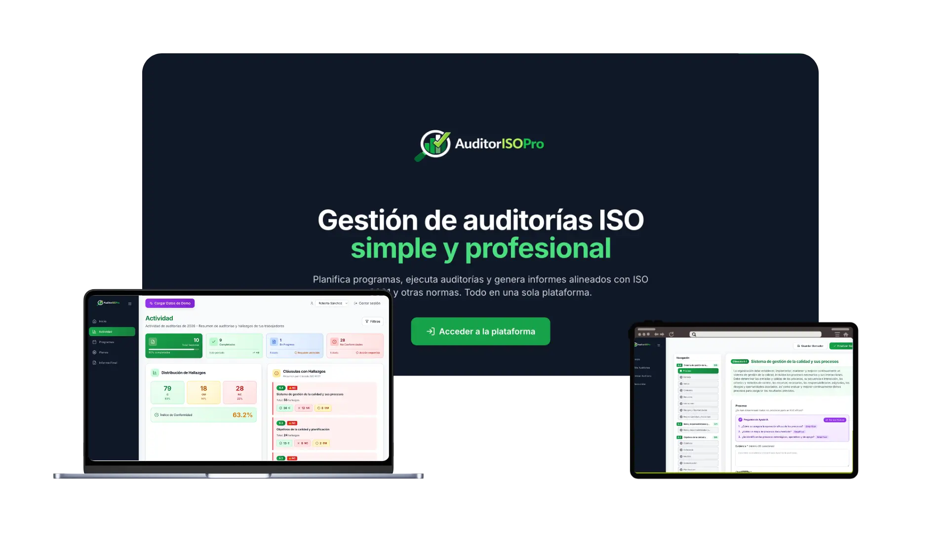 Vista visual de CRM para servicios profesionales